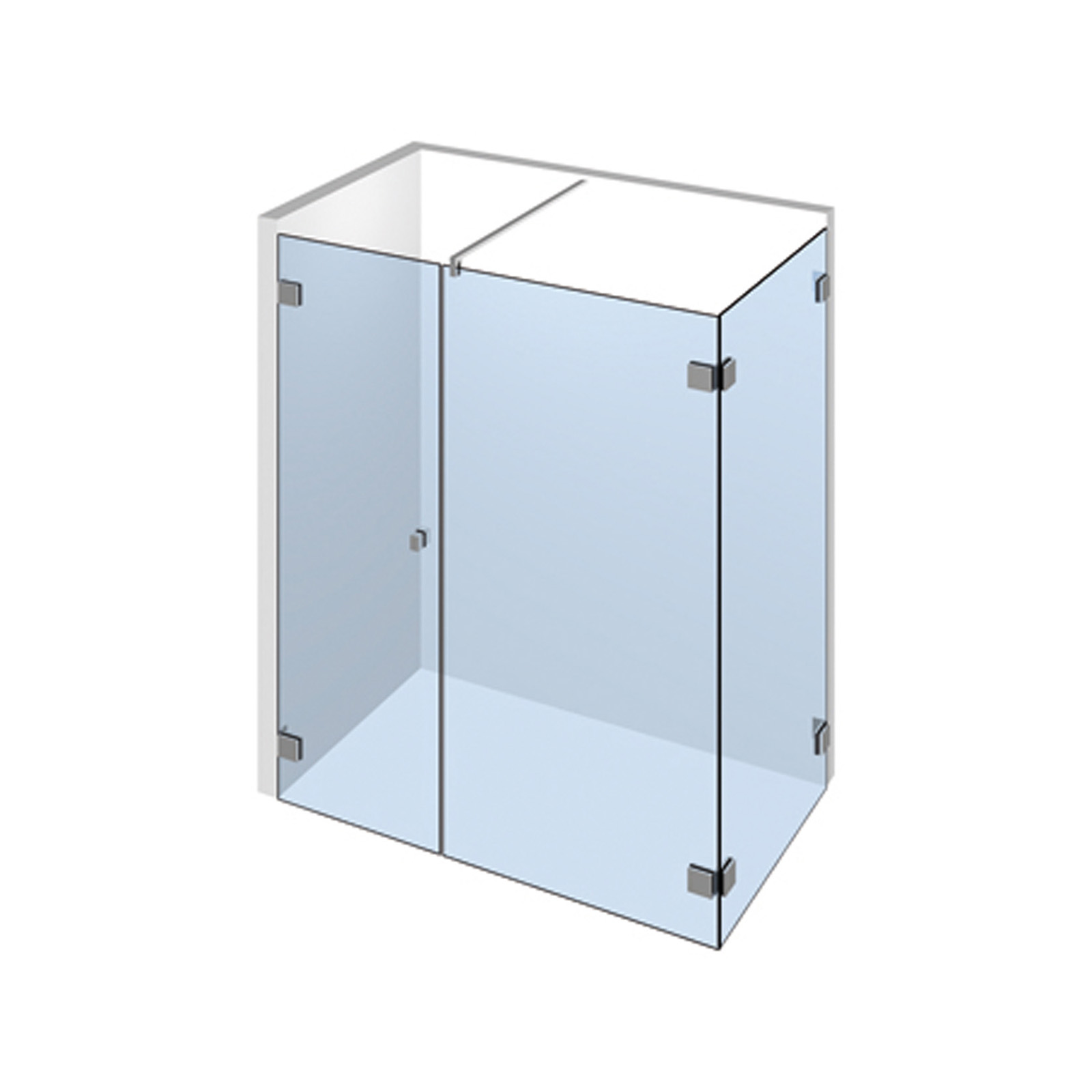 Echtglasdusche Typ 208