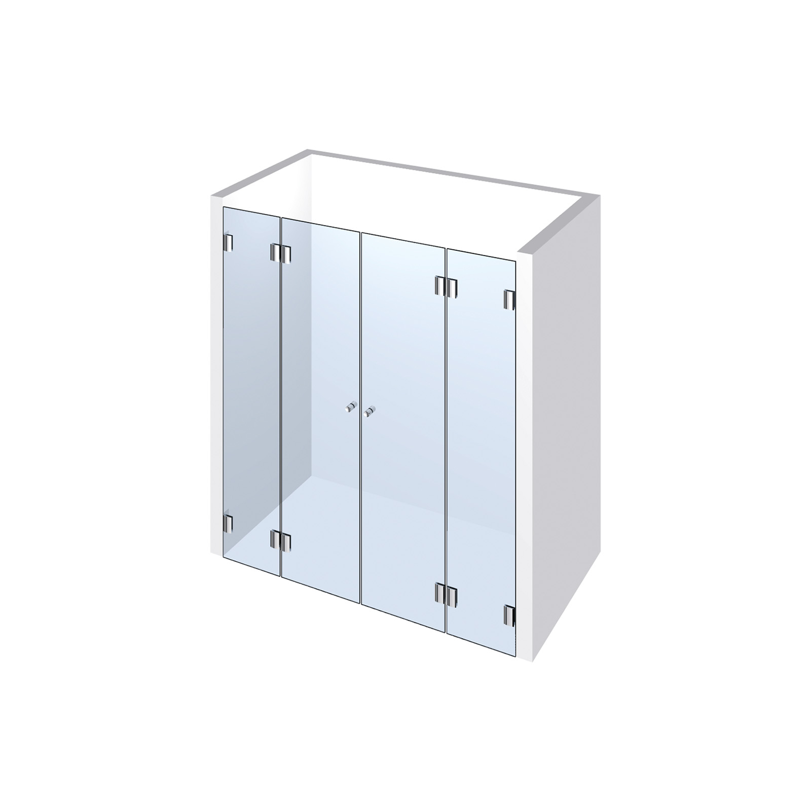 Echtglasdusche Typ 106