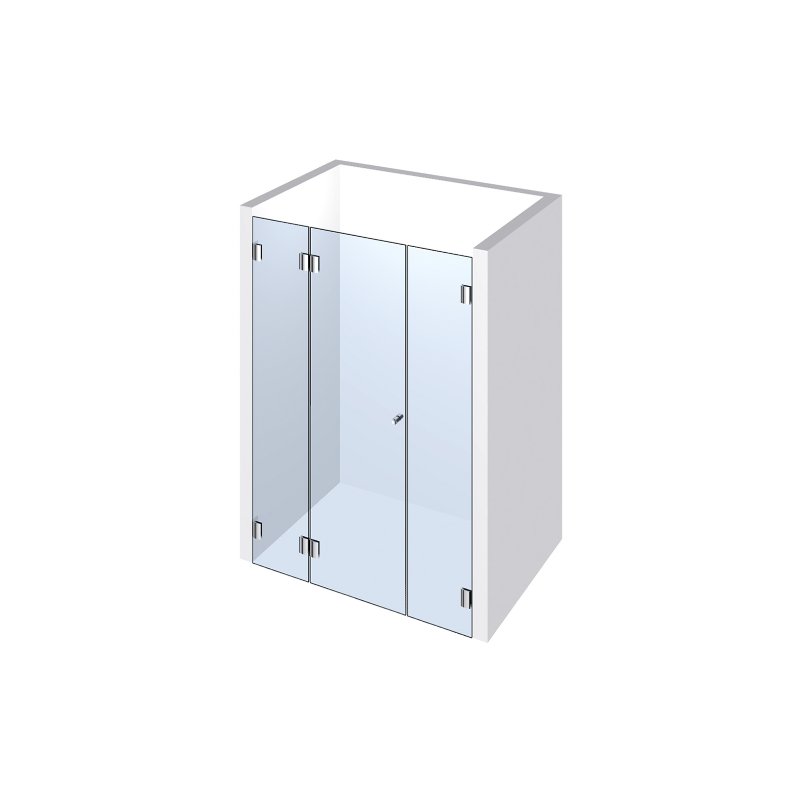 Echtglasdusche Typ 105
