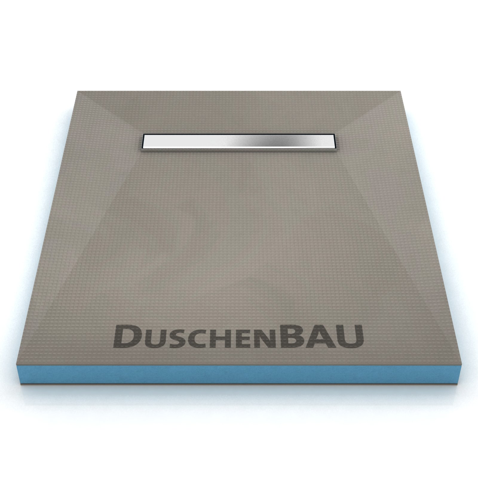 Duschelement 100x100 cm mit APZ106 4-seitiges Gefälle Boardstärke 40 mm