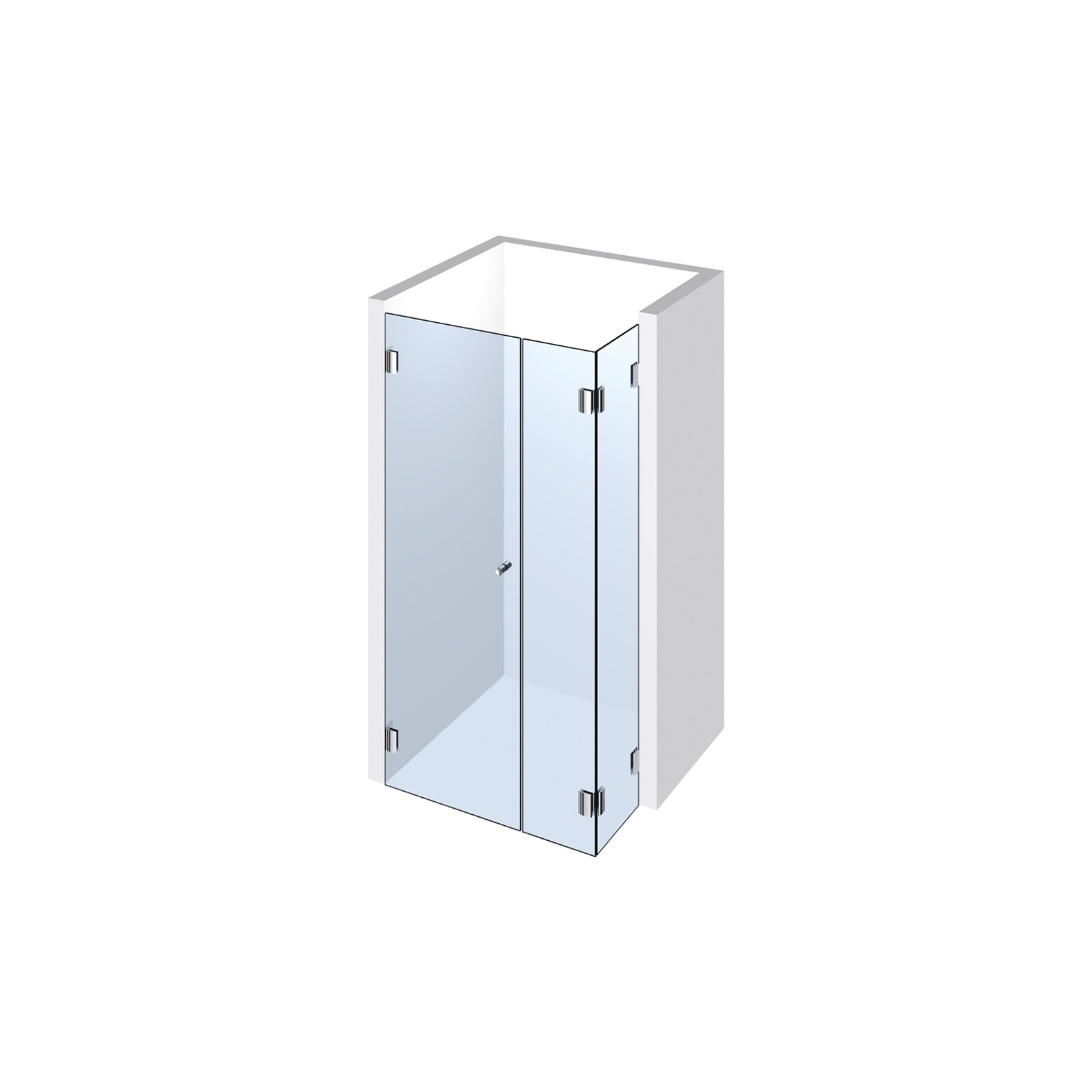 Echtglasdusche Typ 221