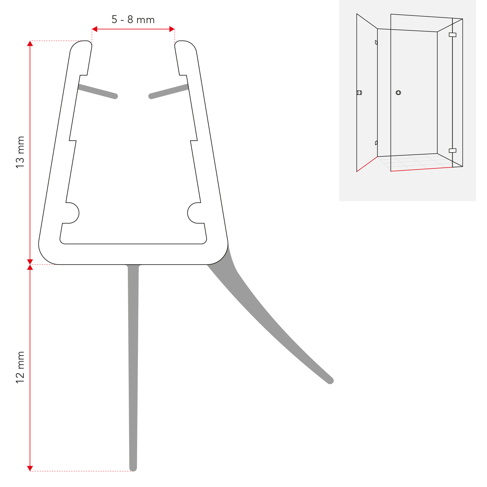 Duschdichtung Typ 8864